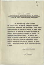 1939 m. rugpjūčio 5 d. prekybos sutartis tarp Urugvajaus Rytinės Respublikos ir Lietuvos Respublikos. Nuorašas