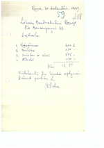 Lietuvių studentų kolegijos Romoje finansų dokumentai