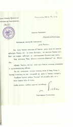 Užsienio reikalų ministerijos susirašinėjimo su Lietuvos atstovybe Kopenhagoje dokumentai