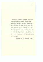 Lietuvos ir užsienio diplomatinių atstovybių Ženevoje kvietimai dalyvauti renginiuose, lietuvių ir užsienio veikėjų vizitinės kortelės