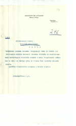 Užsienio reikalų ministerijos susirašinėjimo su Lietuvos atstovybe Kopenhagoje dokumentai