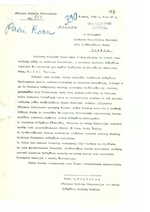 Užsienio reikalų ministerijos susirašinėjimo su Lietuvos atstovybe Kopenhagoje dokumentai