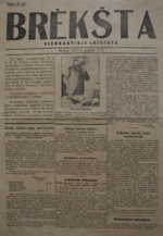 BRĖKŠTA. Vienkartinis leidinys