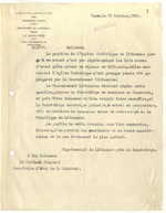 Dokumentai apie konkordato su Vatikanu ruošimą, katalikų bažnyčios padėtį Lietuvoje