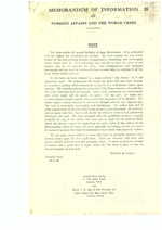 Baltijos valstybių išeivių organizacijų ir veikėjų memorandumai, notos, pareiškimai apie Baltijos valstybių okupaciją