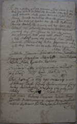 Raštas apie daiktų atsiėmimą iš Vilniaus karmelitų