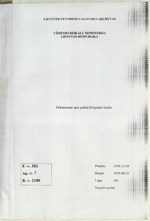Dokumentai apie padėtį Klaipėdos krašte