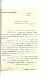 Užsienio reikalų ministerijos susirašinėjimo su Lietuvos atstovybe Kopenhagoje dokumentai