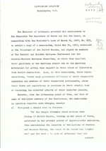 Lietuvos pasiuntinybės Vašingtone notos JAV valstybės departamentui apie pasiuntinybės, lietuvių išeivijos veiklą, JAV vidaus ir užsienio politiką