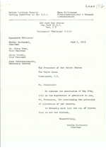 Lietuvos pasiuntinybės Vašingtone notos JAV valstybės departamentui apie pasiuntinybės, lietuvių išeivijos veiklą, JAV vidaus ir užsienio politiką