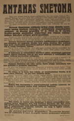 Rinkiminis plakatas „ANTANAS SMETONA“.